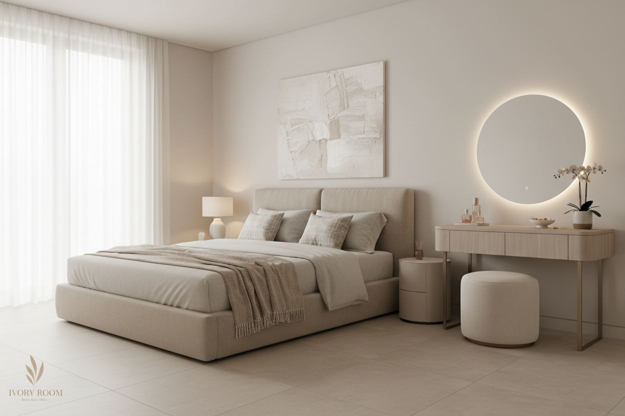 화장대와 침대 배너